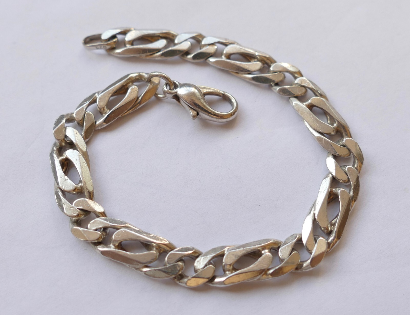 Bracelet simple, timeless 925 silver solid vintag… - image 1