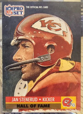 1991 Pro Set Jan Stenerud #31 Chiefs