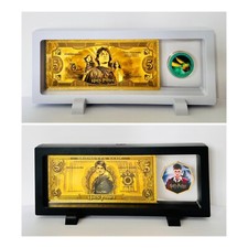 Harry Potter coin Collection - Gold plated coin in display frame wizarding world