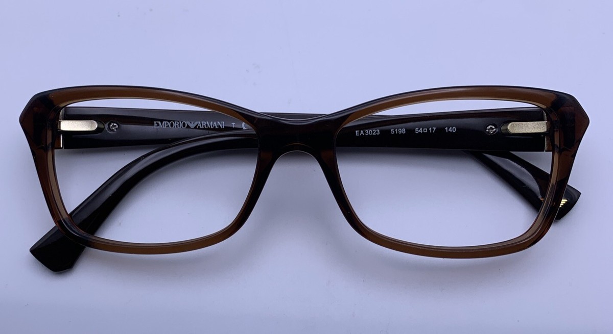 Emporio Armani Ea 3023 5198 Brown Authentic Eyeglasses 54-17-140 NEW Authentic EMPORIO ARMANI frames/women EA3023-5198 BROWN  main image 2