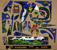 JURASSIC PARK PINBALL PLAYFIELD PLASTIC SET NEW 1993 DATA EAST SEALED