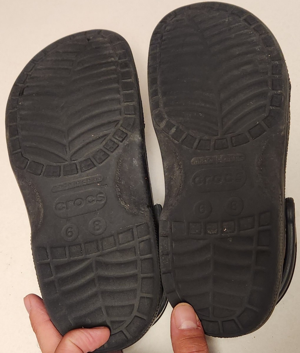 クロックス m6/w8 ワークサンダル】 クロックス ビストロ ブラックM6／W8 10075A