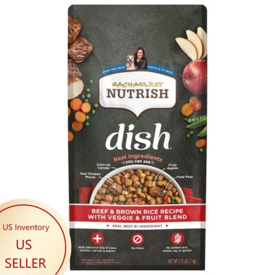 【US】Rachael Ray Nutrish Dish Beef, Vegetable, Fruit & Brown Rice Dry Dog Food