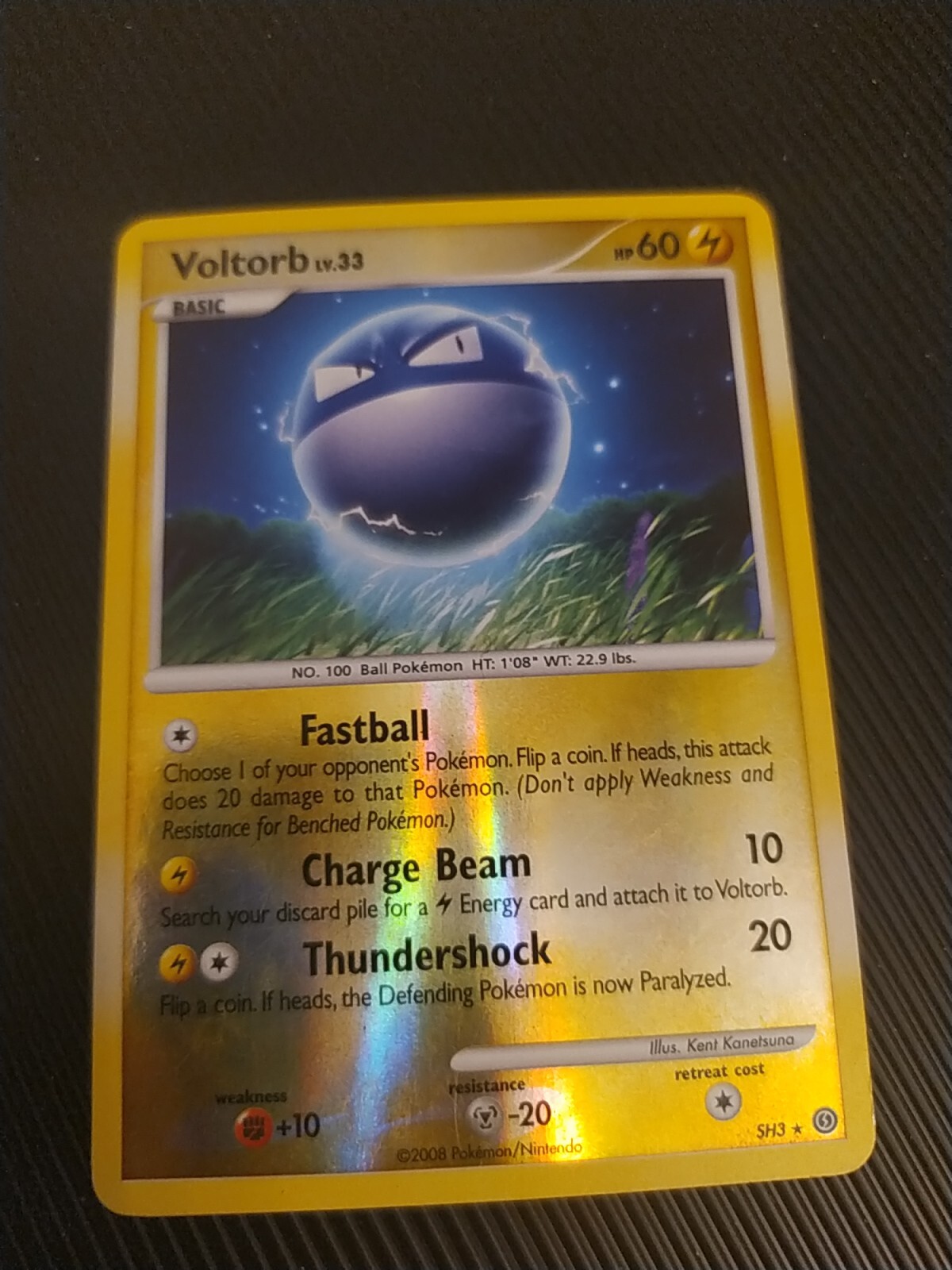 Voltorb Stormfront SH3 - Pokemon TCG Shiny Reverse Holo Rare LP