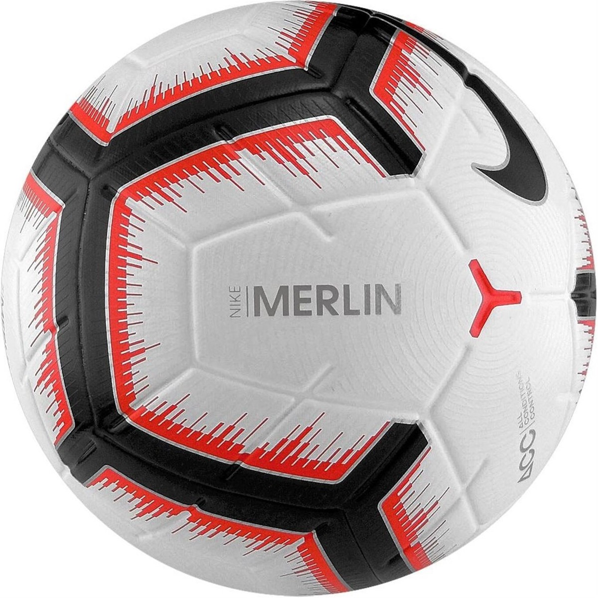 New Nike Merlin ACC FIFA Official Match Soccer Ball Size 5 White Crimson SC3303
