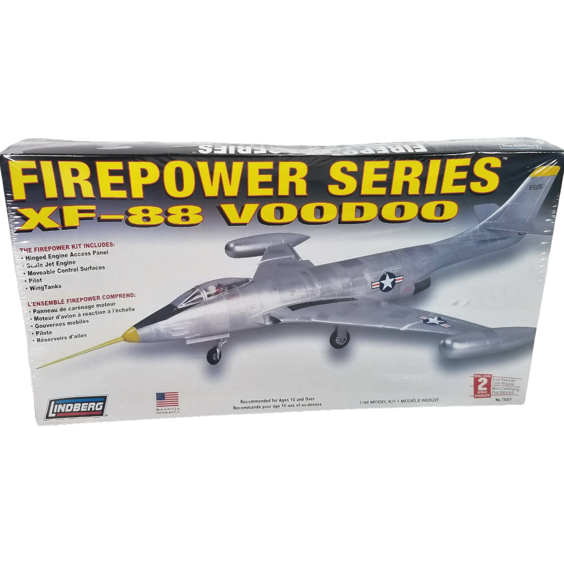 Lindberg 1/48 Scale 'Fire Power Series' XF-88 Voodoo Plane Model