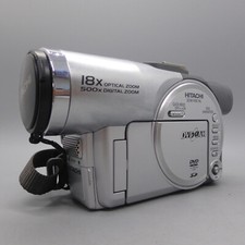 Hitachi DVDCAM DZ-MV1000E Handheld Mini DVD Camcorder Silver Tested