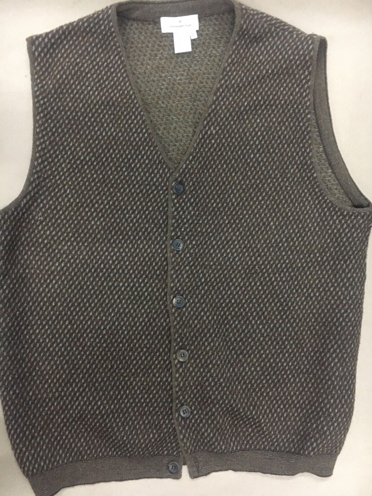 Ermenegildo Zegna Mens XL / 54  Browns Vest 60% L… - image 1