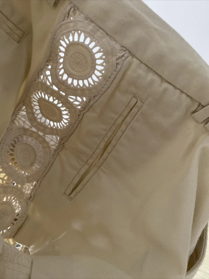 Sexy Pantalones Cortos Catherine Malandrino Mezcla Seda Encaje Talla 6 Foto 3 de 4