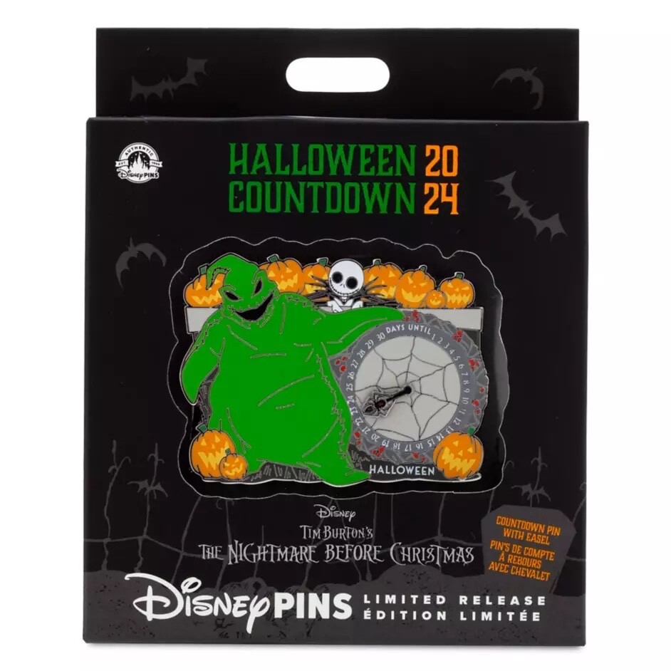 Disney Oogie Boogie Halloween Countdown Pin 2024 Nightmare Before Christmas NIP