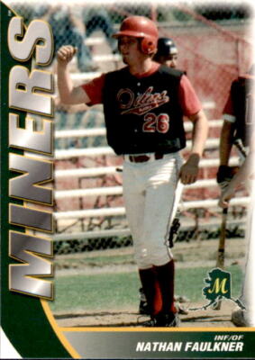2004 Mat-Su Miners Choice #28 Nathan Faulkner Temecula California Baseball CArd