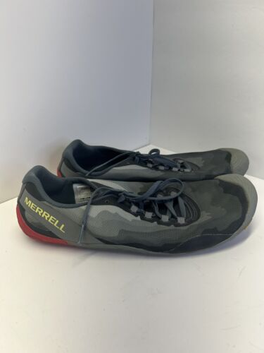 Merrell Vapor Glove 4 Men's US 11.5 Barefoot Running Shoes Gray Camo J50403 - Picture 1 of 8