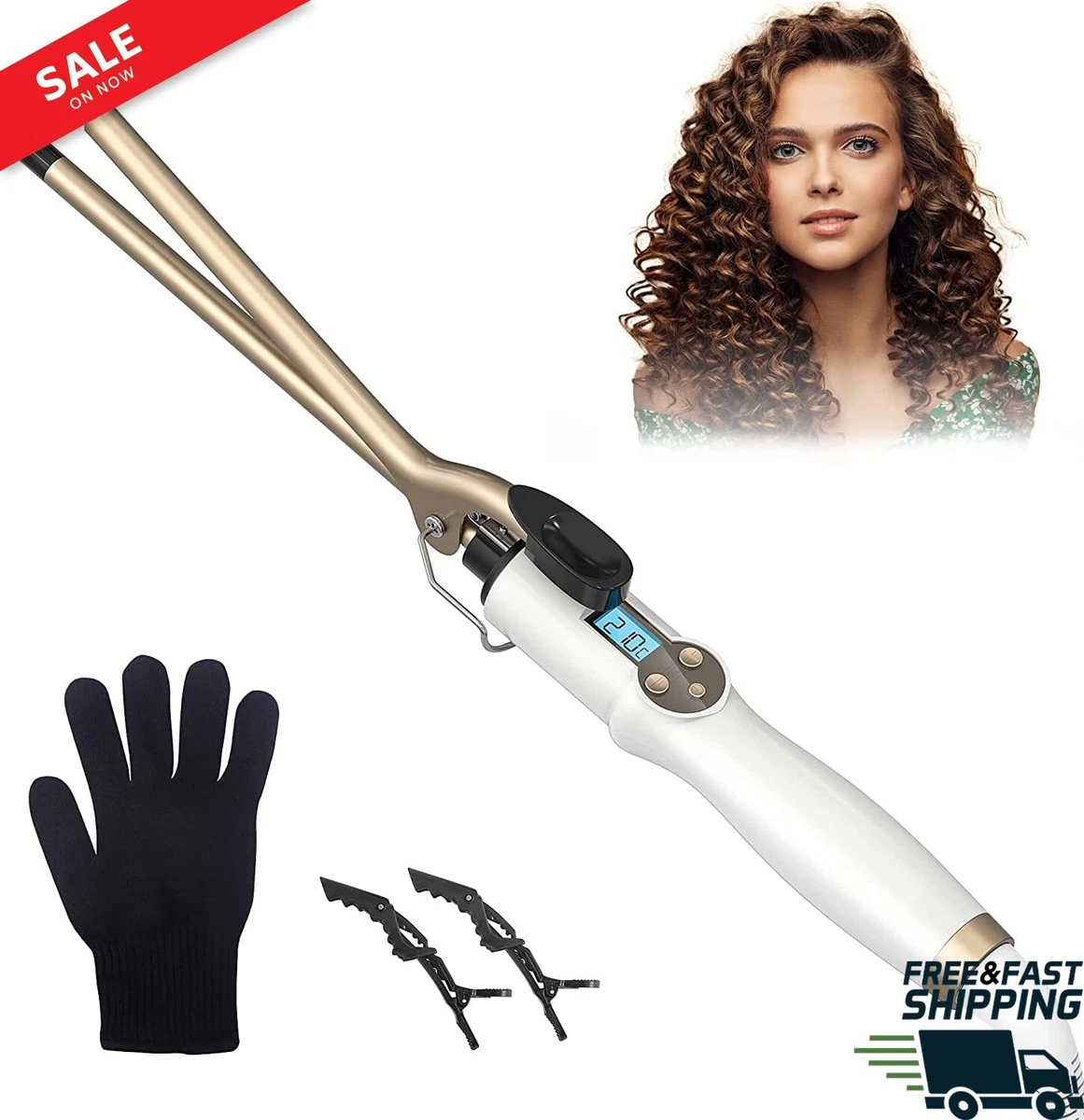 Curling tongs long clearance hair