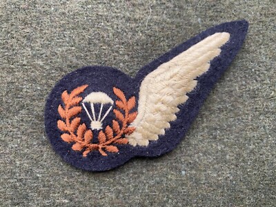 Original Royal Air Force RAF Late 1940s/50s PJI Parachute Jump Instr Silk Brevet