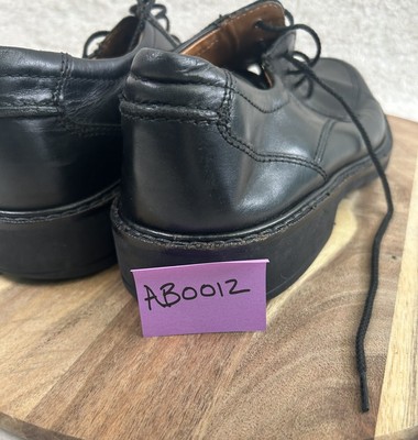 ECCO Mens Light Shock Point Black Leather Lace Up Size 44 