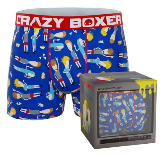 Beavis & Butthead Crazy Boxer Briefs in Gift Box, Men's Size S