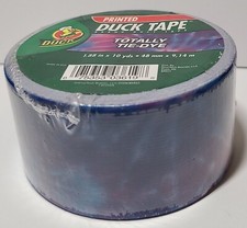 Totally Tie Dye duct tape roll Duck Brand NIP 1.88" x 10 yd DISCONTINUED