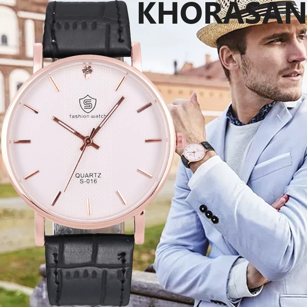 Newest Mens Watches Top Brand Watch Men Sport Leather Quartz