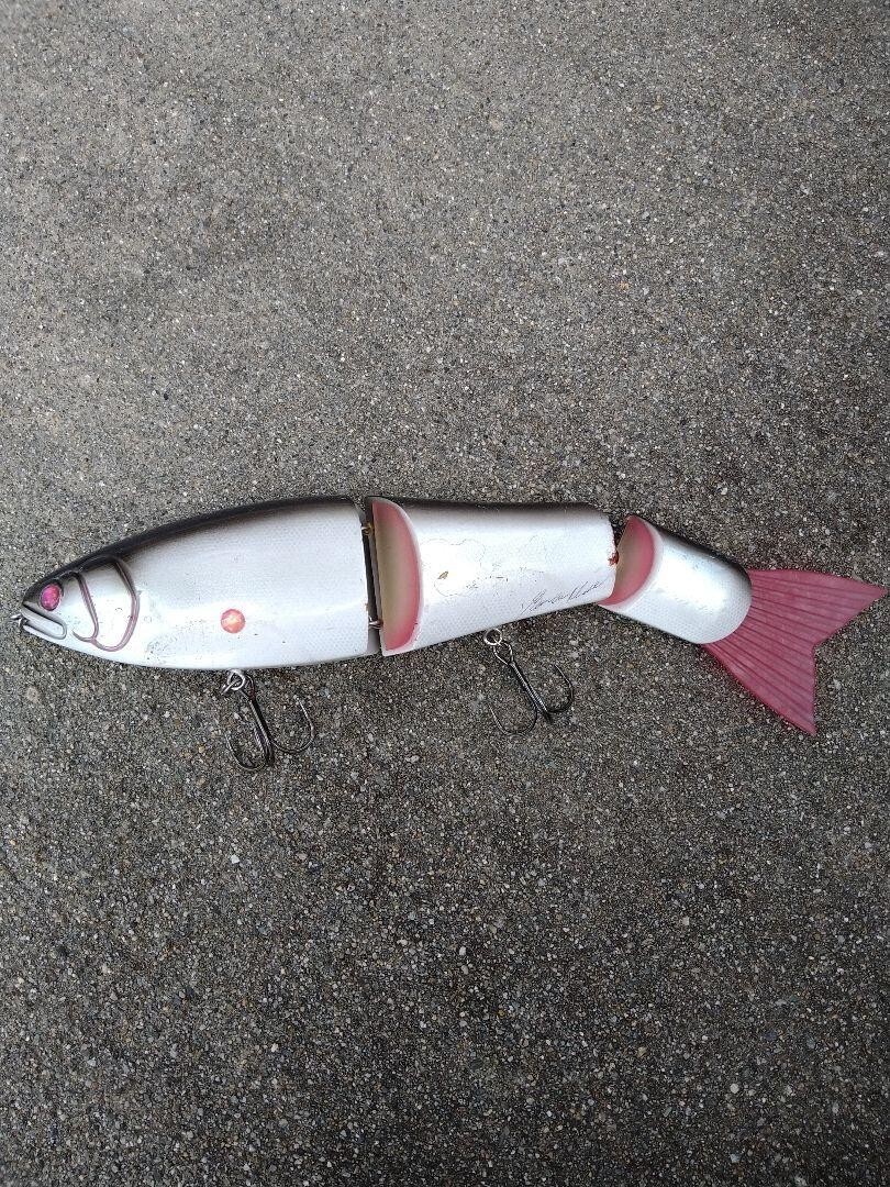 Roman Made Mother triple Giant lure Wood Handmade Bass/Black bass from Japan - Image 2