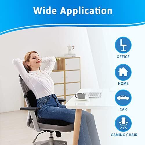 SAIREIDER Seat Cushion and Lumbar Support Pillow for Office Chair, Memory Foam C - Picture 5 of 6