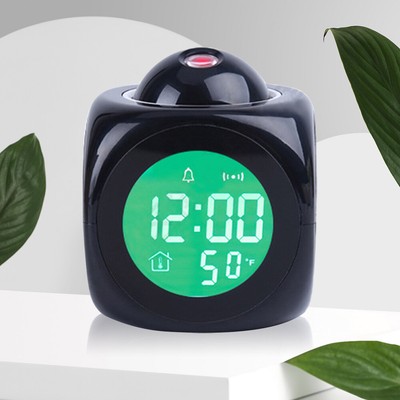 Mirror Projection Clock LED Wall Projection Clock Living Room Bedroom Dorm Clock