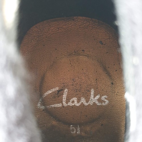 Clarks halbhohe Stiefel schwarz Wildleder Leder Absatz Größe 5,5 - Bild 11 von 12