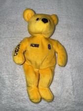 Kobe Bryant Lakers Gold'n Bears Bear Plush Bean Bag Promo 1999 NBA Black Mamba