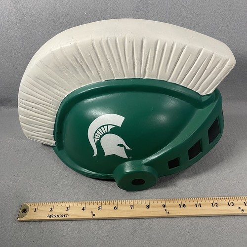 Michigan State Spartans MSU Sparty Mascot Helmet Foamhead Foam Hat Cap One Size - Picture 9 of 9