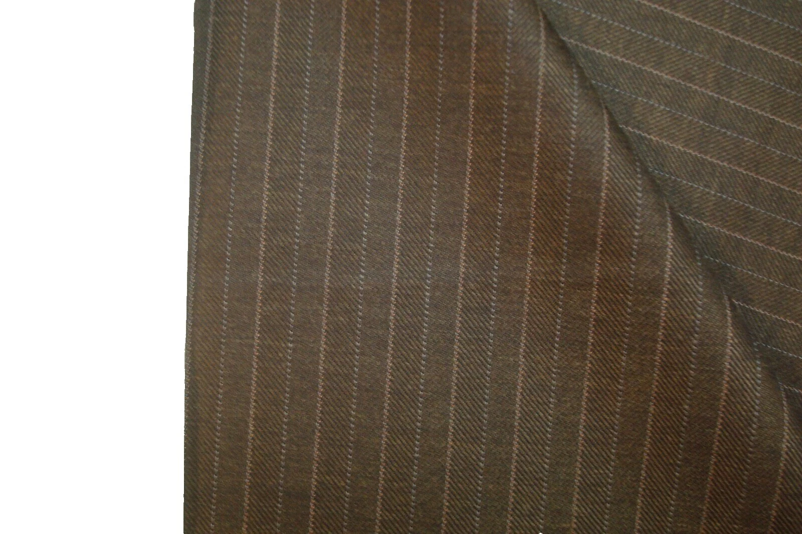 Wool Striped Brown Fabrics