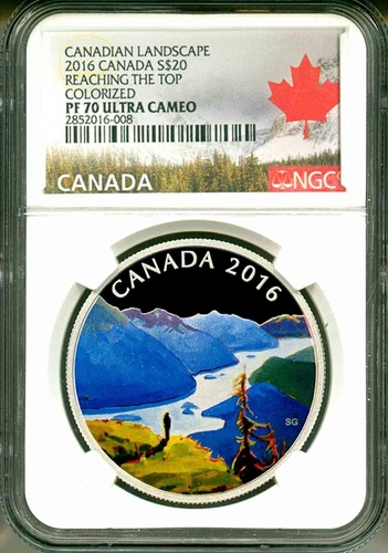 2016 Canada S$20 Canadian Landscape Reaching The Top Colorized NGC PF70 UC OGP