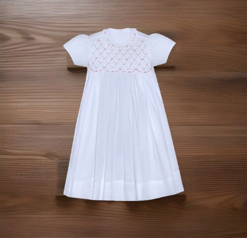 Mädchen neu mit Etikett Phoenix & Ren by Remember Nguyen gesmoktes Kleid gefüttert flarefreie Schleife 3T - Bild 13 von 13