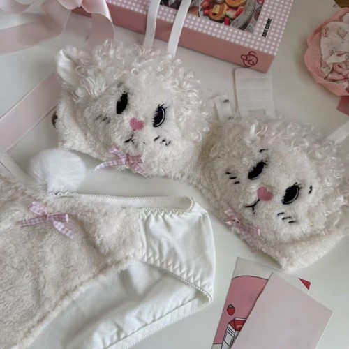 Cartoon Anime Lingerie for Women Funny Sheep Students Girls Underwear Set Gifts - Picture 2 of 11