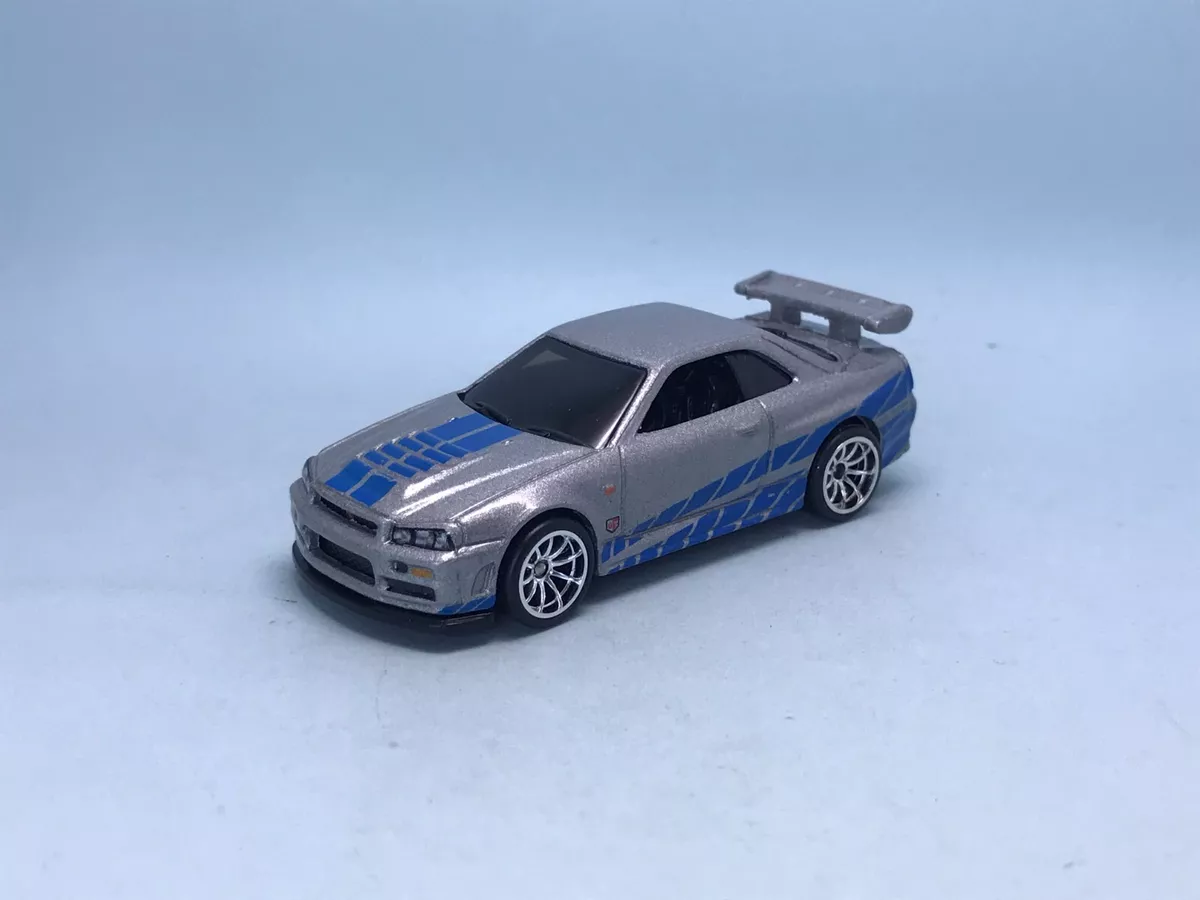 Hotwheels F&F Swap Rubber Wheels Real Riders # Nissan Skyline R34