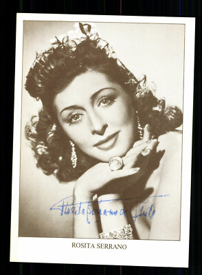 Rosita Serrano Autogrammkarte Original Signiert + F 10030