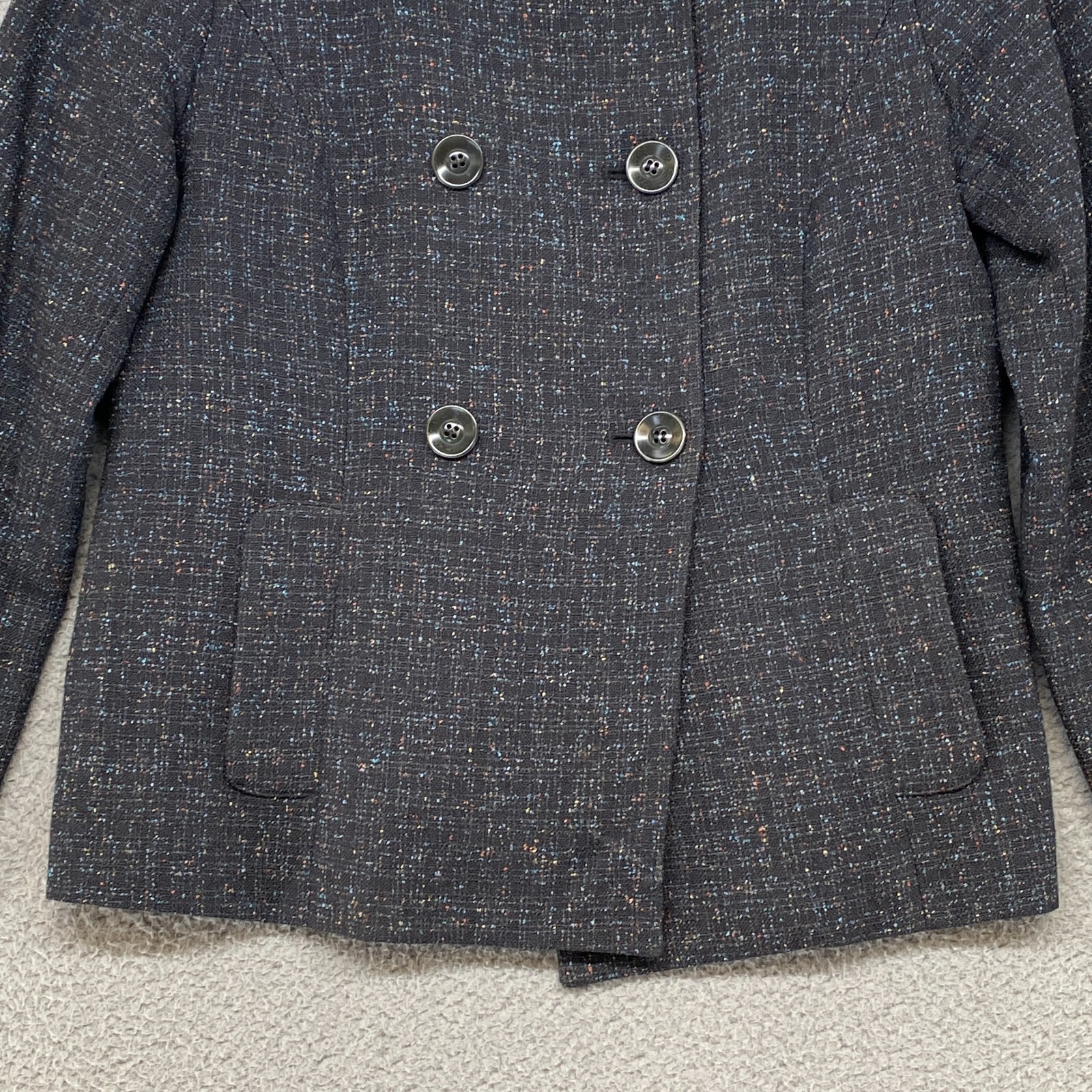 Pendleton Jacket Womens 8 Wool Silk Speckled Char… - image 3