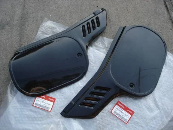 FUNDA LATERAL NEGRA NUEVA R/L HONDA MTX125 MTX200 MTX 200 Foto 2 de 3