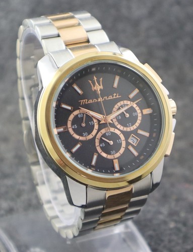 Casual Maserati Men Chronograph Black Dial with ''Date'' Working Wristwatch - Picture 5 of 8