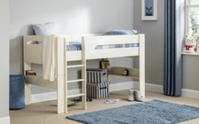 Image of White Mid Sleeper Bed Frame PACE