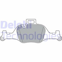 Delphi LP3299 Bremsbelagsatz, Scheibenbremse FüR BMW