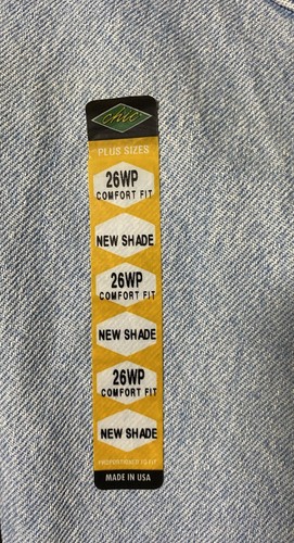 VTG New Chic jeans Sz 26 WP Womens Petite Plus Made In USA Light Blue Denim - Picture 9 of 15