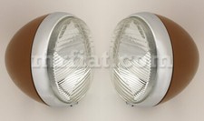 Fiat 850 Siata Spring Headlamps Set New