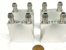 4 Pieces Computer cooling block 40mm heatsink cpu water aluminum liquid C10