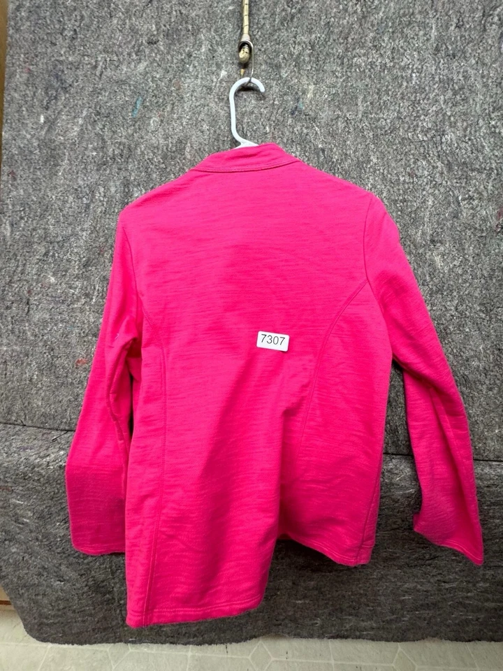 Jaqueta feminina Neon Buddha rosa botão para baixo 100% algodão tamanho XS - Imagem 2 de 4