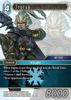Near Mint FFTCG Jegran - 23-026C Hidden Trials Final Fantasy TCG