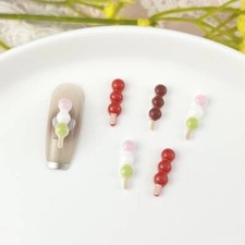 15MM x 4MM Red, Wine Red, Mixed Dango 3D Nail Art Charms, Mini Cabochon