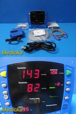 2013 GE Carescape V100 Dinamap Patient Monitor W/ NEW Battery & Leads ~ 34178