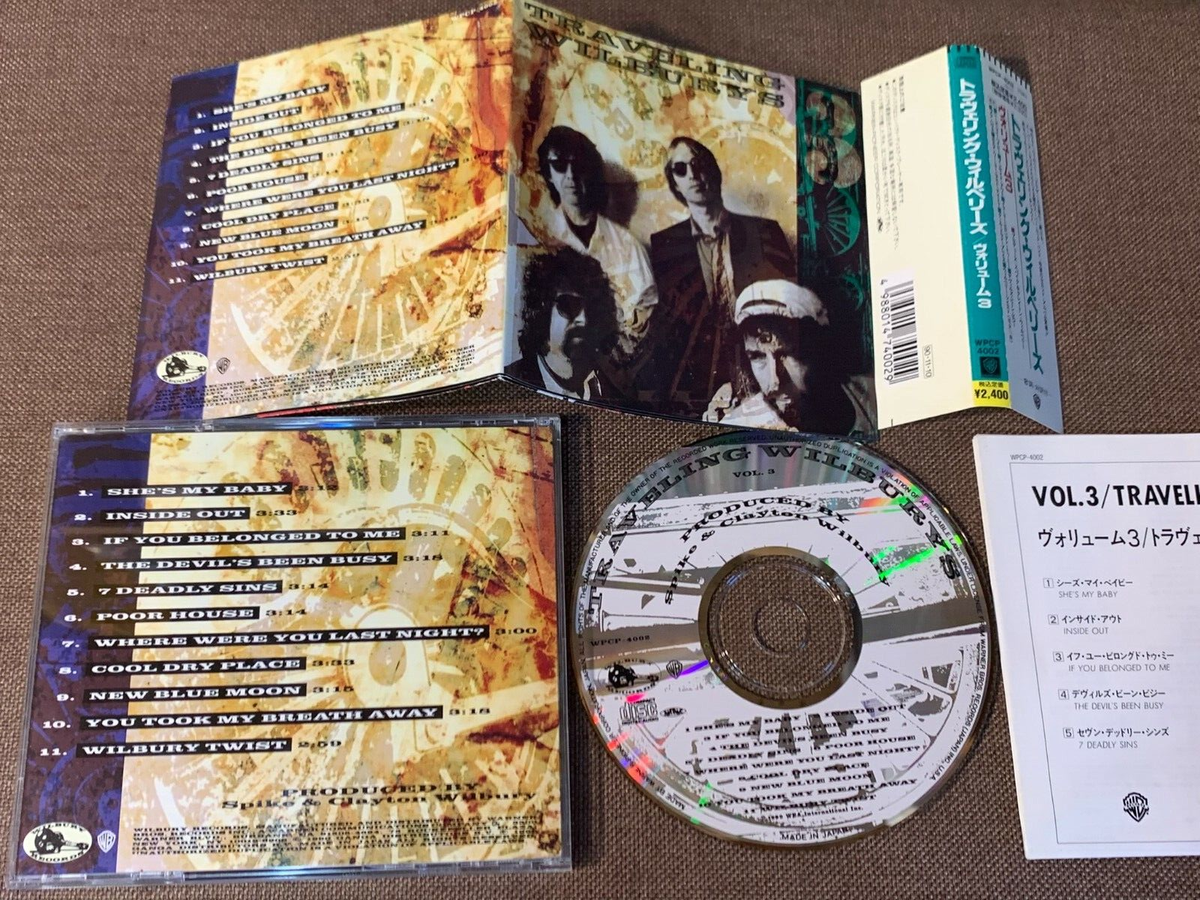 TRAVELING WILBURYS Vol.3 JAPAN CD WPCP-4002 w/OBI BOB DYLAN, G 
