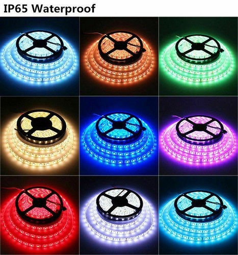 3528 5050 5630 5M 300 LED Strip Light SMD RGB Ribbon Tape Roll Waterproof DC 12V - Picture 8 of 11