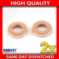 2X FOR RENAULT MEGANE 1.5 1.9 2.2 2.5 DIESEL INJECTOR SEAL WASHERS 8200014894