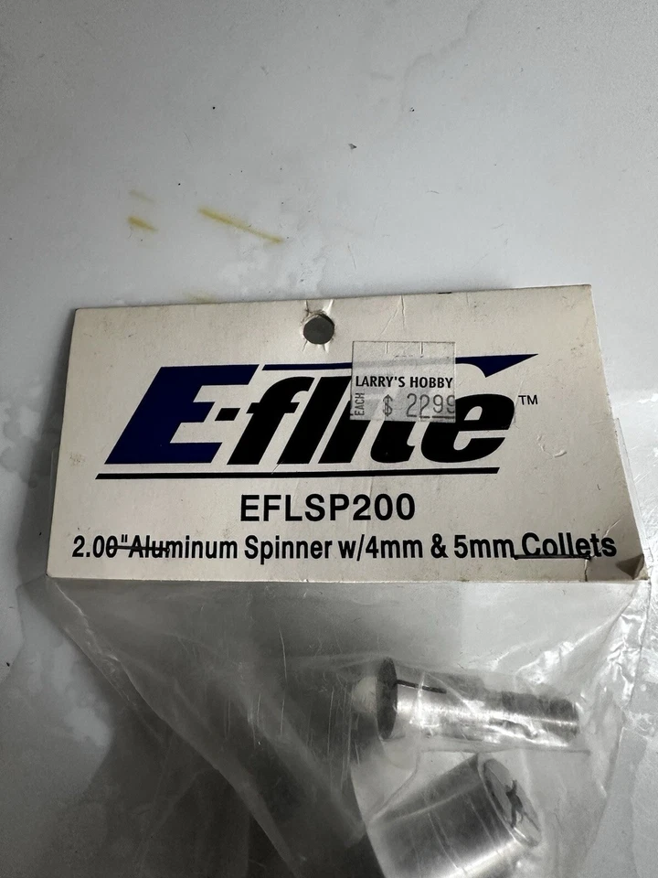 Spinner de aluminio E-flite 2,00 con pinzas de 4 mm y 5 mm EFLSP 200 Foto 2 de 3